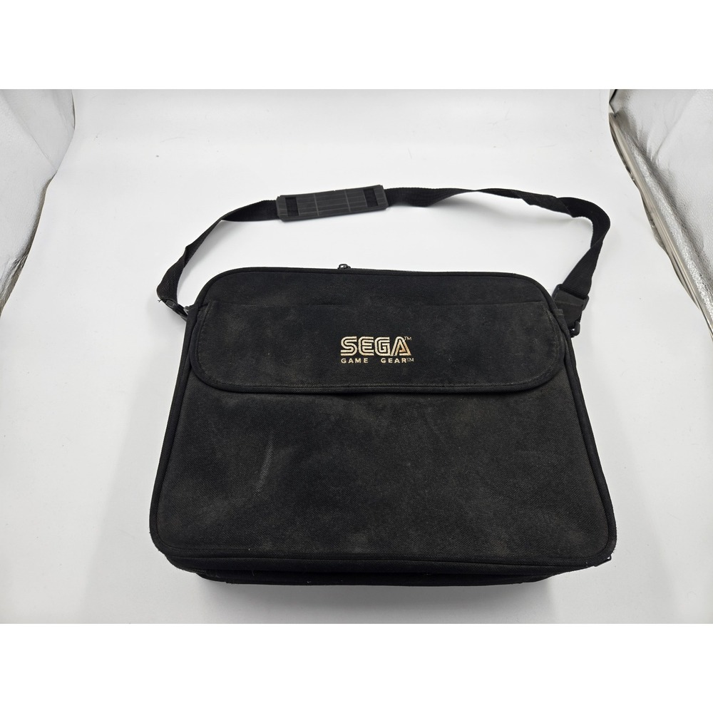 Sega Game Gear Black Travel Carrying Case Complete w/ Insert & Shoulder Strap